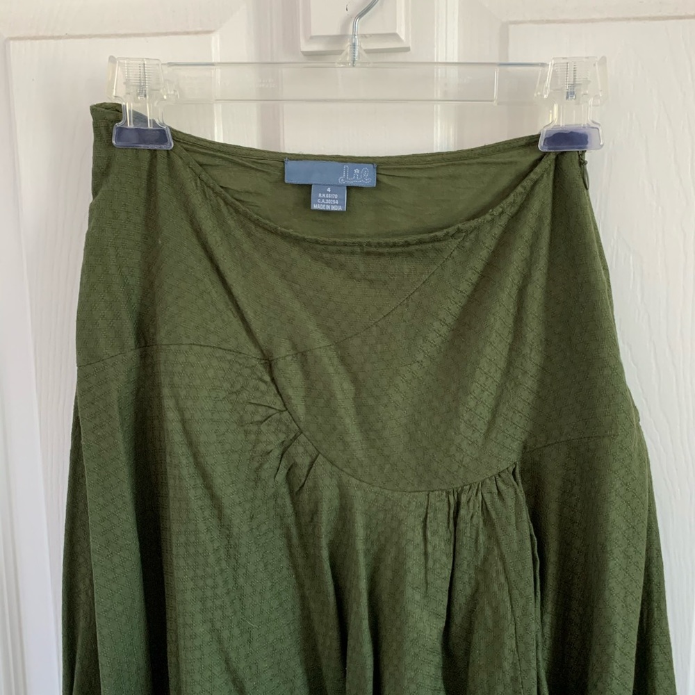 Anthropologie green skirt - Picture 2 of 8